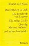 Das Erdbeben in Chili. Das Bettelweib von Locarno u.a.